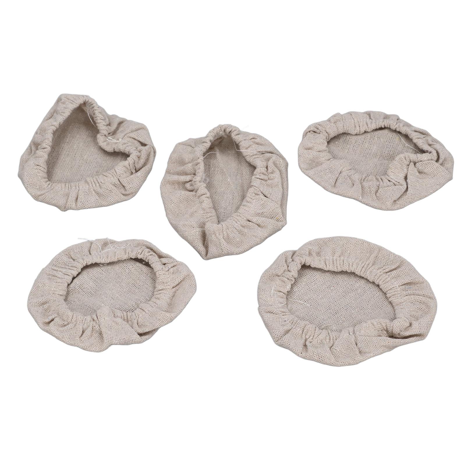 

5 шт. тканевые крышки для банок с закваской, многоразовые эластичные дышащие тканевые крышки для банок от 3 до