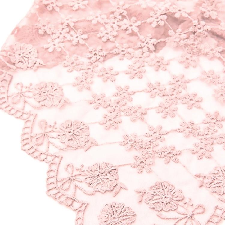 Vintage French Lace Flower Head Wrap Thin Bandana Neck Scarf for Female Various Outfits and Occasion Holiday Headwear