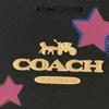 Coach Town 22 Disco Star Print Snap Pebble Leather Bucket Bag Women Bags Black C7245-IMA47