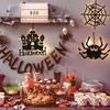 Halloween LED Lights with Hanging Rope Battery-Powered Ghost Pumpkin Hanging Party Lights for Shop/Home/Yard Windows for Indoor/Outdoor