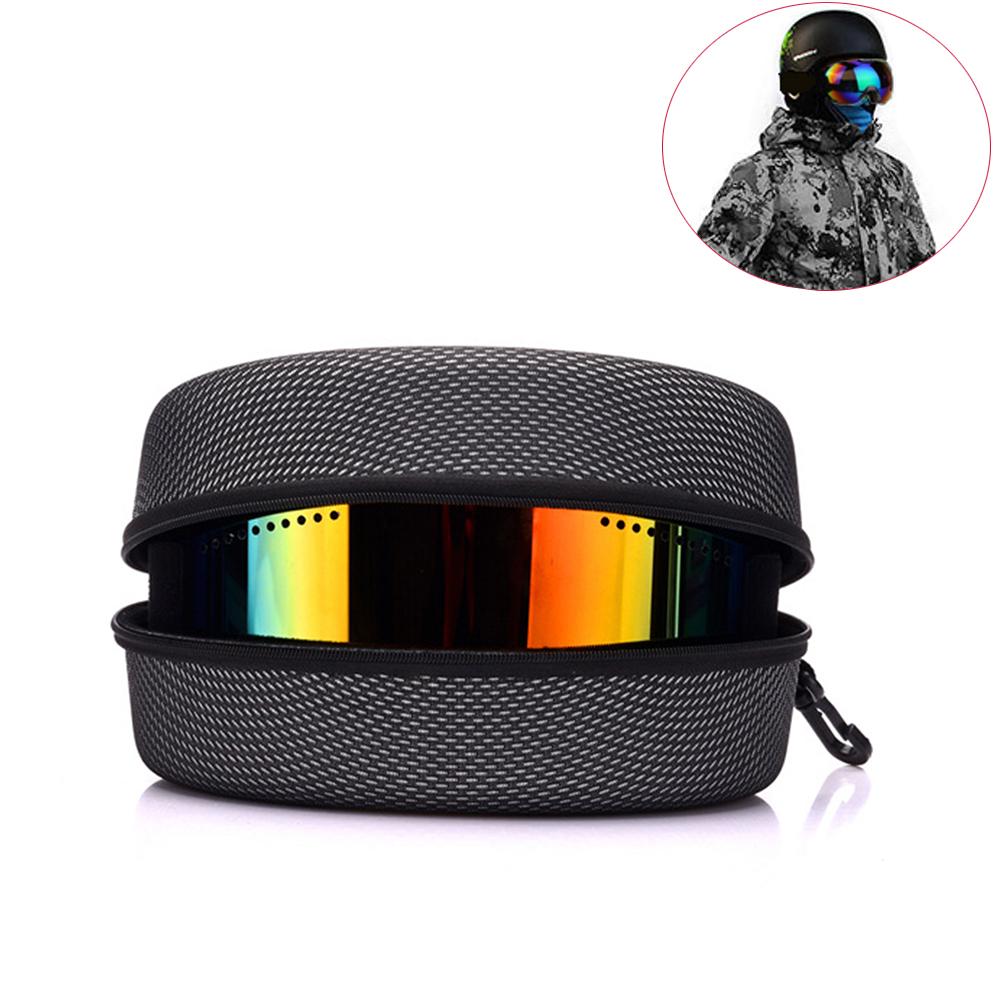 EVA Skiing Goggle Case Sunglasses Carrying Zipper Hard Box Scratch-resistant Snowboard Sunglasses Organizer Case