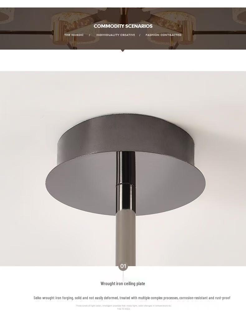 Modern Nordic Minimalist Chandelier - Luxurious Dining & Living Room Lighting