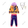 New Girls Outfits Fashion Pop Hoodies Sweatshirt Pants Children's Kids Clothing Halloween Carnival Costumes Set 110-150CM