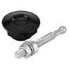 Engine Bonnet Push Button Hood Car Quick Pin   Lock Clip Kit Sliver