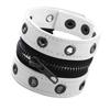 Bracciale Regolabile Stile Punk Rocker Catena in Ecopelle Per Outfit Edgy da Esterno Quotidiano