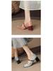 French Retro Pig Nose Square Toe Mary Jane Chunky Heels for Women - Spring/Autumn Style