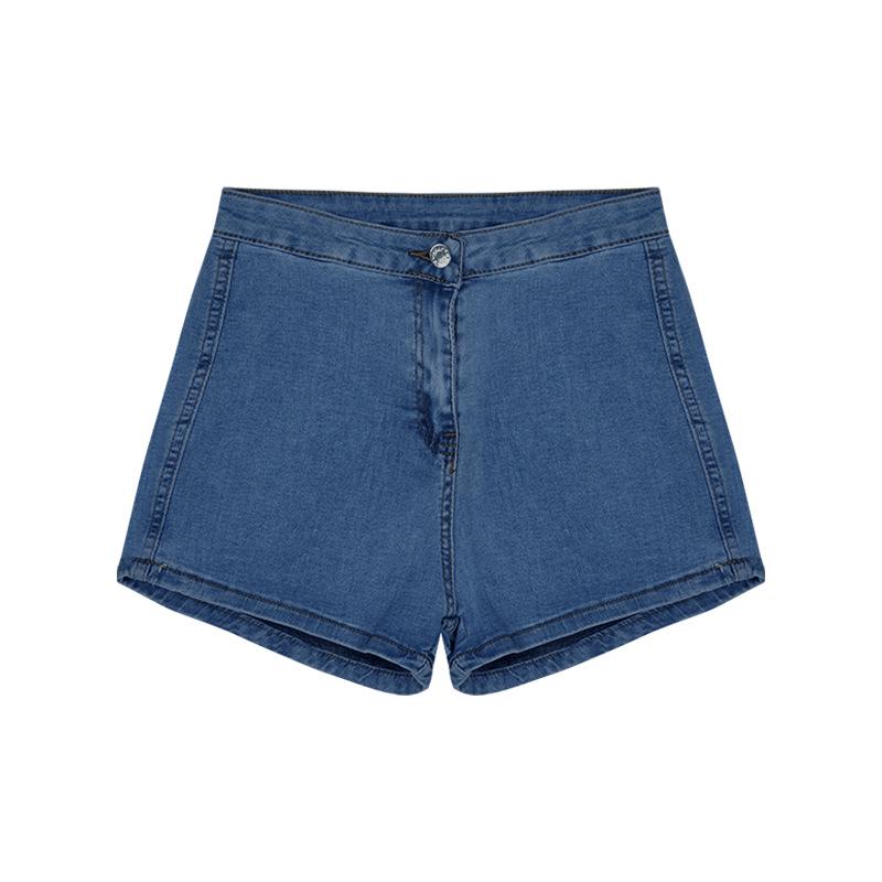 

Women s High Waist Black Denim Shorts - Sexy Summer A-Line Hot Pants Extra Small темно-синього кольору