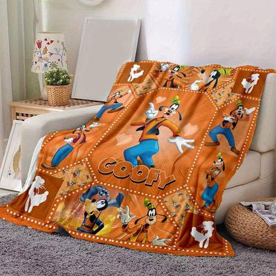 Goofy Blanket Ultra-Soft, Warm, Cozy Throw for Living Room, Sofa, Four Seasons Travel Accessory Cute Cartoon Character Home Decoration