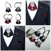 Vintage Ribbon Bowtie Men Wedding Party Neck Tie Uniform Shirt Accessory Gift