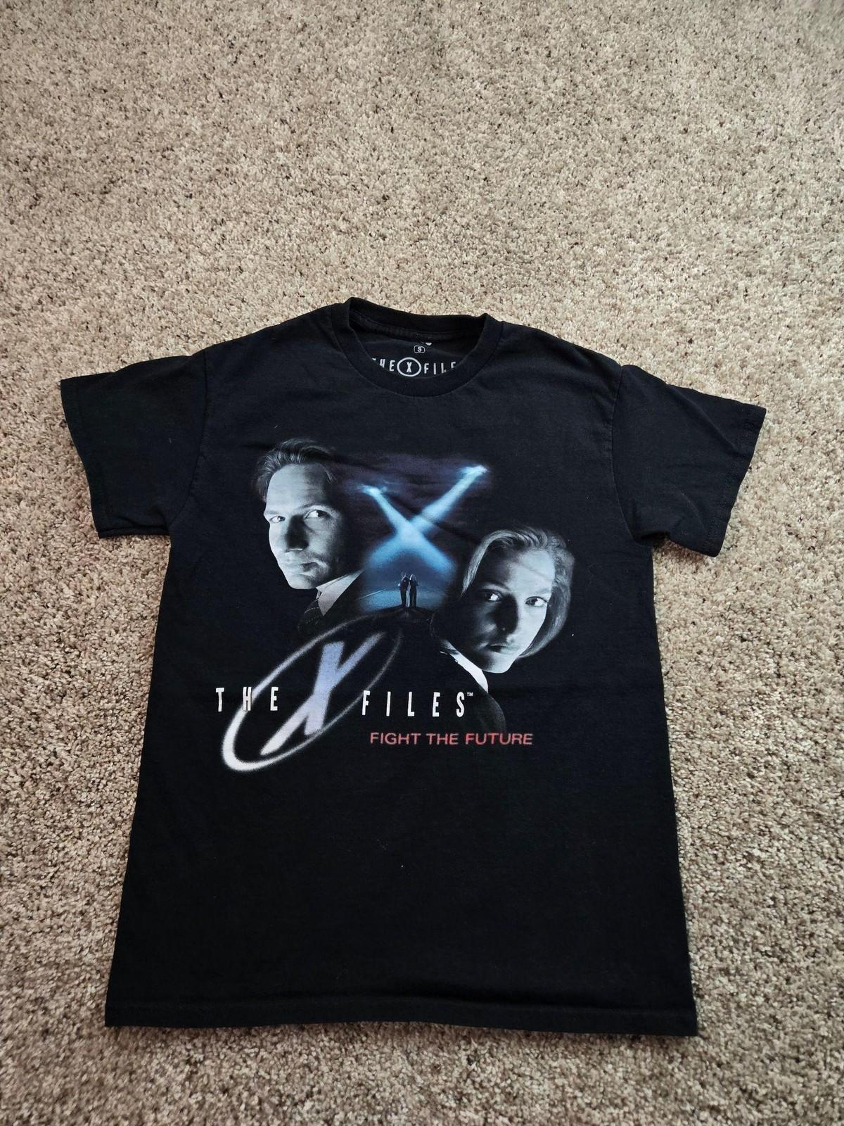The X Files T Shirt Small Black Short Sleeve Fight The Future Ripple Junction Unisex T-Shirt S
