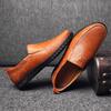 Genuine Leather Men Casual Shoes Luxury Brand 2025 Slip on Formal Loafers Men Moccasins Italian Black Male Driving Shoes JKPUDUN