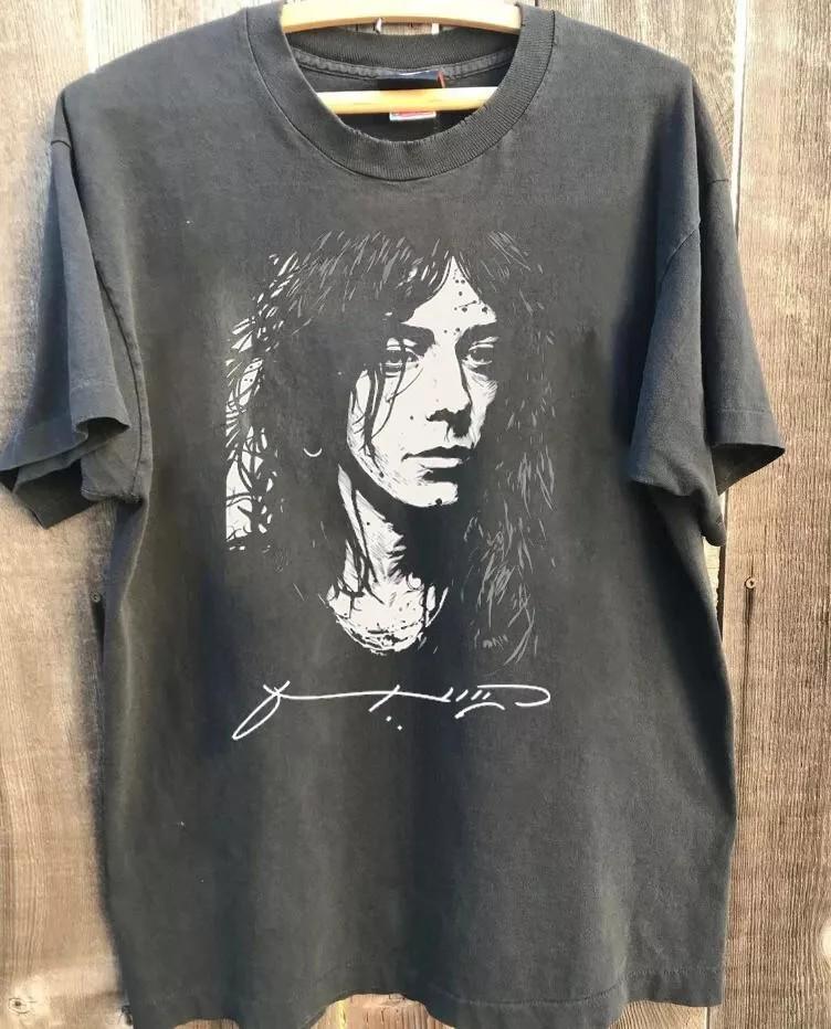 Patti Smith And His Band On Tour Signature Charcoal T Shirt Full Size S-5XL Unisex T-Shirt