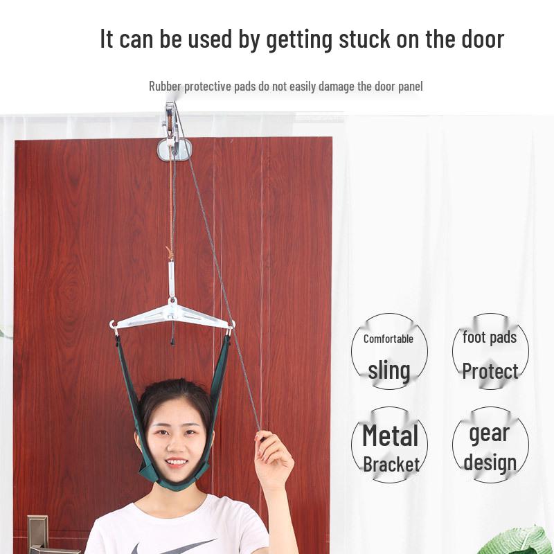 Yonghui Neck Traction Device: Home Use Cervical Spine Correction Belt for Neck Pain Relief and Stretching.