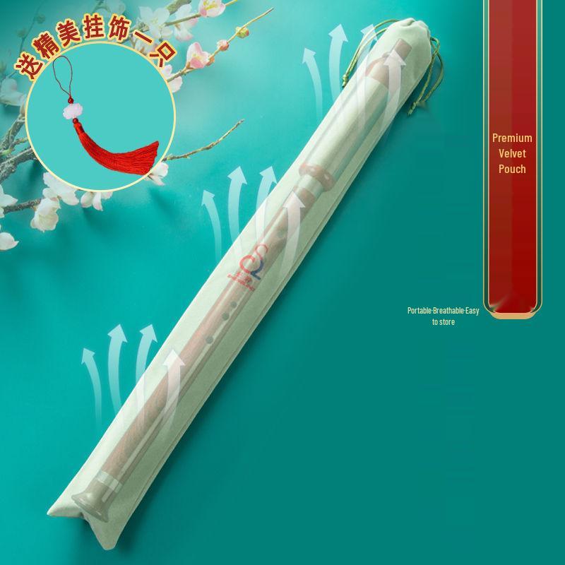 

Бамбукова флейта Портативна захисна флісова сумка - Пилонепроникний кейс для зберігання інструменту