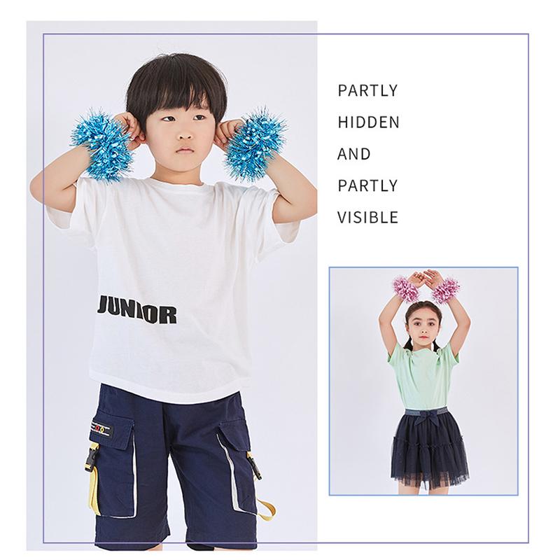 2Pcs Kids Game Pom Poms Apply To Sports Game 27 Styles Practical Cheerleading Cheering Flower Ball Sports Games Bracelet