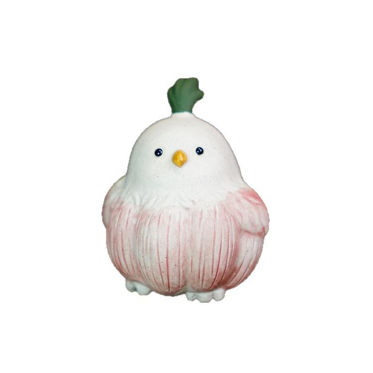 Xiangyunsha Suan YiXing Zisha Tea Pet: Cute Garlic Bird Sculpture Ornament In Original Ore Duan Ni. Fun, Creative Tea Accessory.