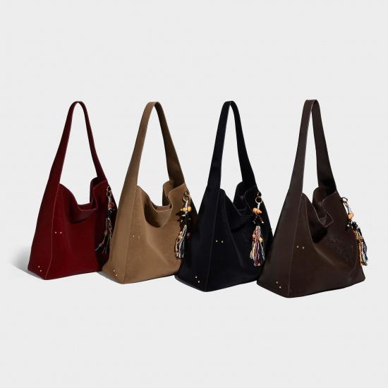 Commuting Versatile Retro Tote Bag for Women, Large Capacity 2025 New Model, High-End Fashion Single Shoulder Crossbody Underarm Bag