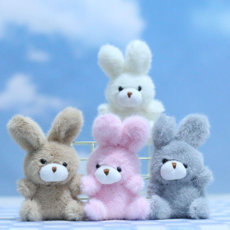 Cartoon Bunny Cute Plush Toy Keychain Whimsical Animal Hanging Decoration