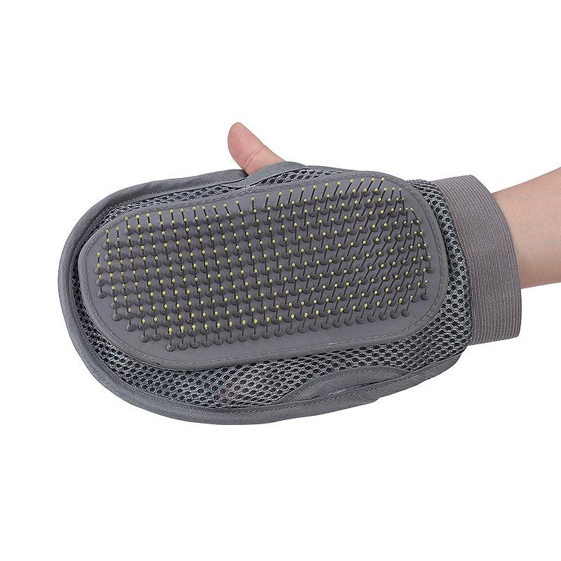 2pcs Pet Comb Hair Bath Massage Gloves