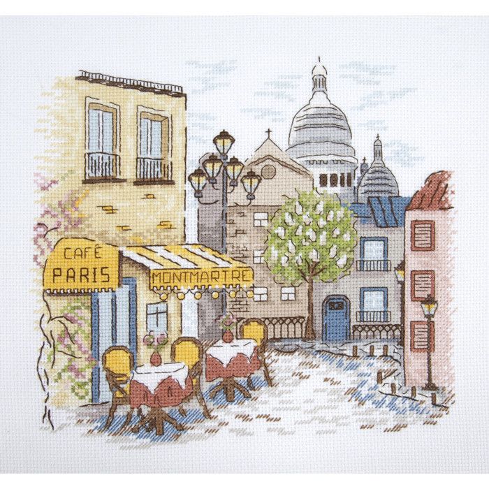 Kit Broderie Point de Croix Montmartre
