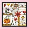 14CT Stamped Artwork DIY Four Seasons Printed Cross Stitch Kits for Home Decor
