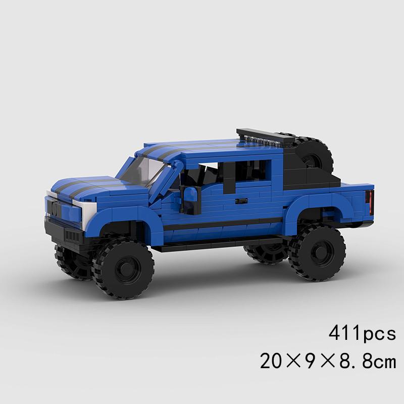 MOC Off Road Car Building Blocks Pickup Truck Bricks Cross Country Jeep SUV Humvee Speed Race City Overland Technical vehicle