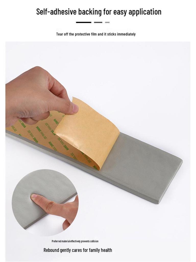 Self-Adhesive Anti-Collision Wall & Floor Strip for Baseboards, Windowsills, Door Frames, and Corners