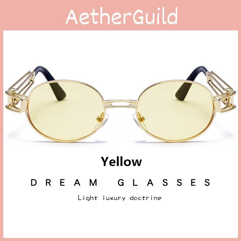 Sunglasses Steampunk Themed Retro Metal Frames Outdoor Framed Fashion Glasses