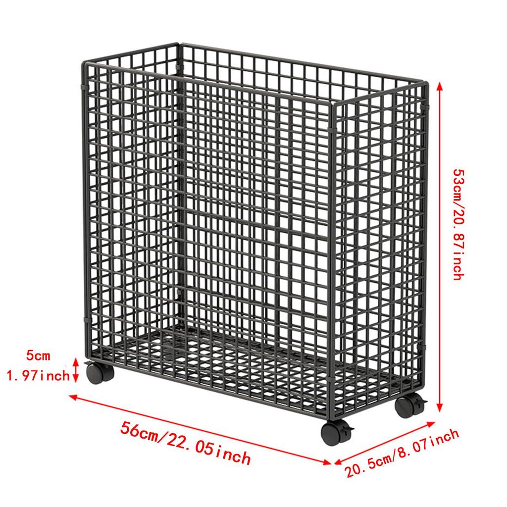Mat Storage Cart Multifunction Breathable Rack Organizer Basket for Dorm Room Foam Roller Workout Block Resistance Bands