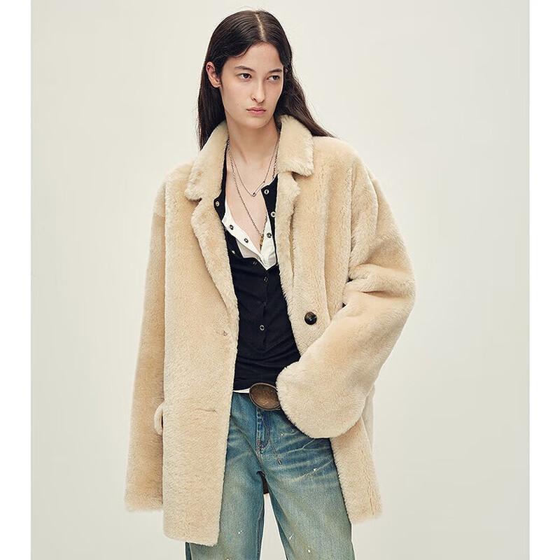 Women's South African Merino Fur Suit-Style Coat