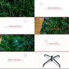 120cm Glasfaser-Weihnachtsbaum Künstlicher Weihnachtsbaum mit 16 LED-Lichtern in 3 Farben und PVC-Zweigen