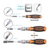 Ratchet screwdriver set 68 in 1 hexagonal cross torx magnetic screwdriver head tough ratchet handle extension rod storage box
