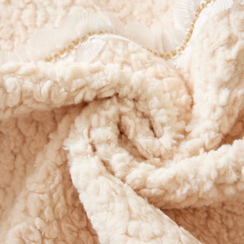 New Sofa Cushion Thickened Fleece Simple Modern Non-Slip Warm Cream Sand Leather Hair Cover Cover Towel