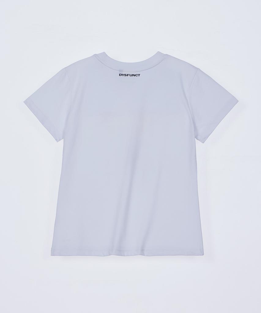 DYSFUNCT Criminals Bear Slim Fit T-Shirt(White)