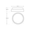 Davo Circle Channel Fixture 18W 4000K Ip64 White