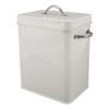 Metal Laundry Room Container with Dual Side Handles with Spoon Lid Farmhouse Laundry Powder Container for Washing Powder Rice Dog Food