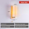 Japanese Style Solid Wood LED Wall Lamp for Indoor Spaces - Bedroom, Living Room, Staircase, Balcony