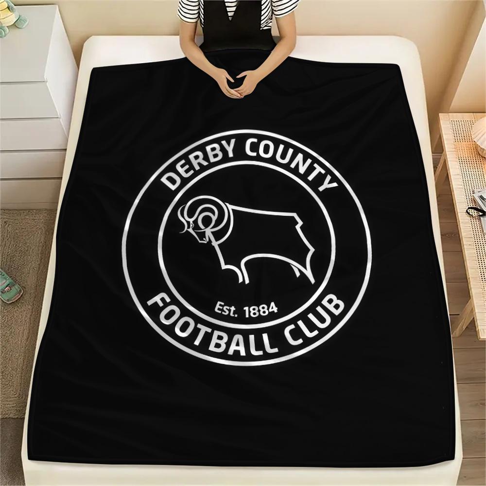 Derby County F.C Flannel Blanket, High quality Comfortable for All Seasons, Home Decor, Warmth and Comfort