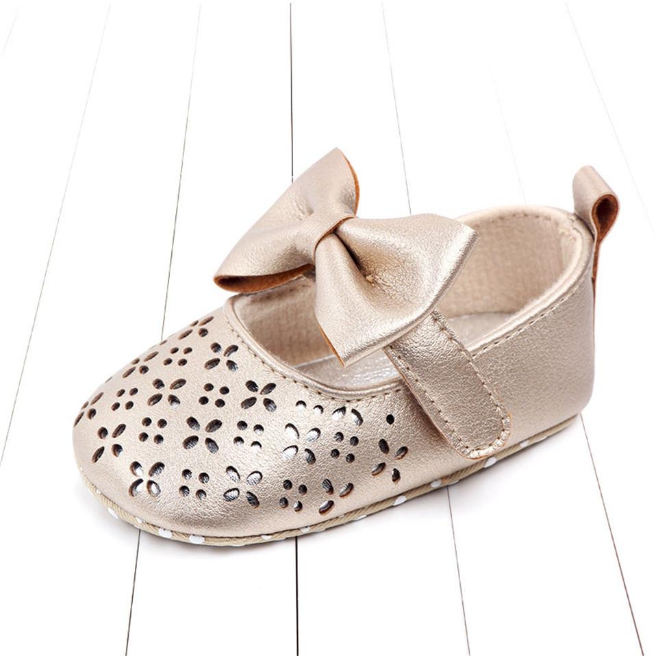Mode Babyschuhe für Neugeborene Baby Mädchen erste Wanderer Säugling großen Bogen Prinzessin Hochzeit Party Schuhe Sommer weiche Sohlen Schuhe