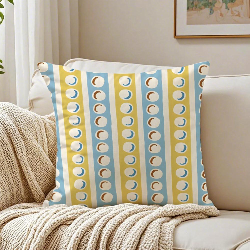 Modern Art AAriana Martin New British Pattern Cushion Cover Linen Pillowcase Soft for Sofa Bed Home Room Decor