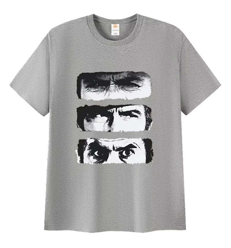 2026 The Good The Bad and Ugly TV Graphic Print Men Women Vintage Fashion Short Sleeve Tshirt  Gothic Cotton Tshirt