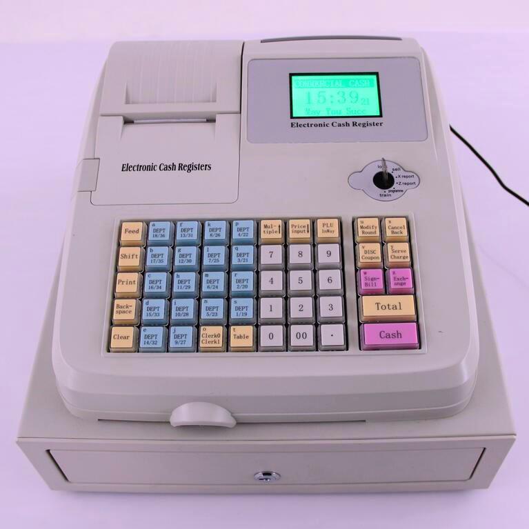 English Electronic Cash Register POS System for Restaurants, Supermarkets, Shops English China Standard Plug