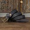 Thickened Genuine Leather Cowhide Belt for Women Pin Buckle Simple Retro Versatile Belt for Women