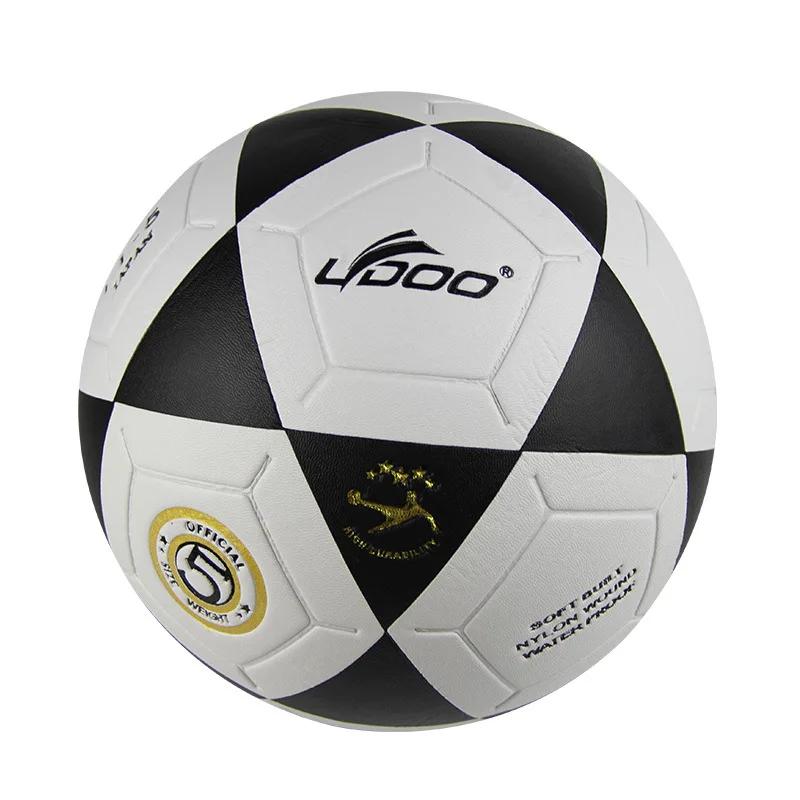 

Size 5 Soccer Ball PVC Wear-resistant Professional Soccer Match Ball Unisex Indoor Outdoor Match Game Football Team Training чёрный
