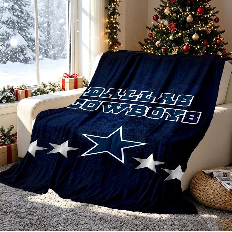 Dallas Cowboys Pattern Blanket for Home Decoration, Bed, Sofa, Car Travel, Camping, Suitable for All Seasons, Birthday Christmas Gift