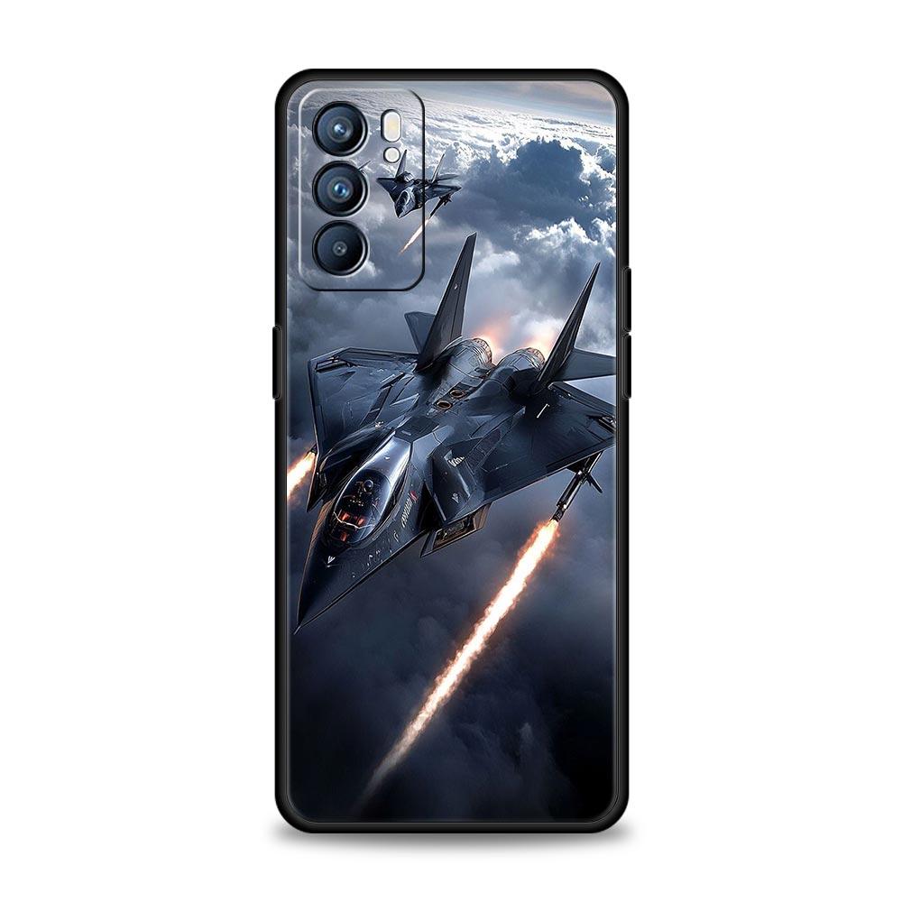 Aircraft Helicopter Airplane Case For Oppo Reno13 Reno12 Reno11 F Reno10 Pro A54 5G Find X5 A53 A52 A9 A17 4G A79 A80 A98 Cover
