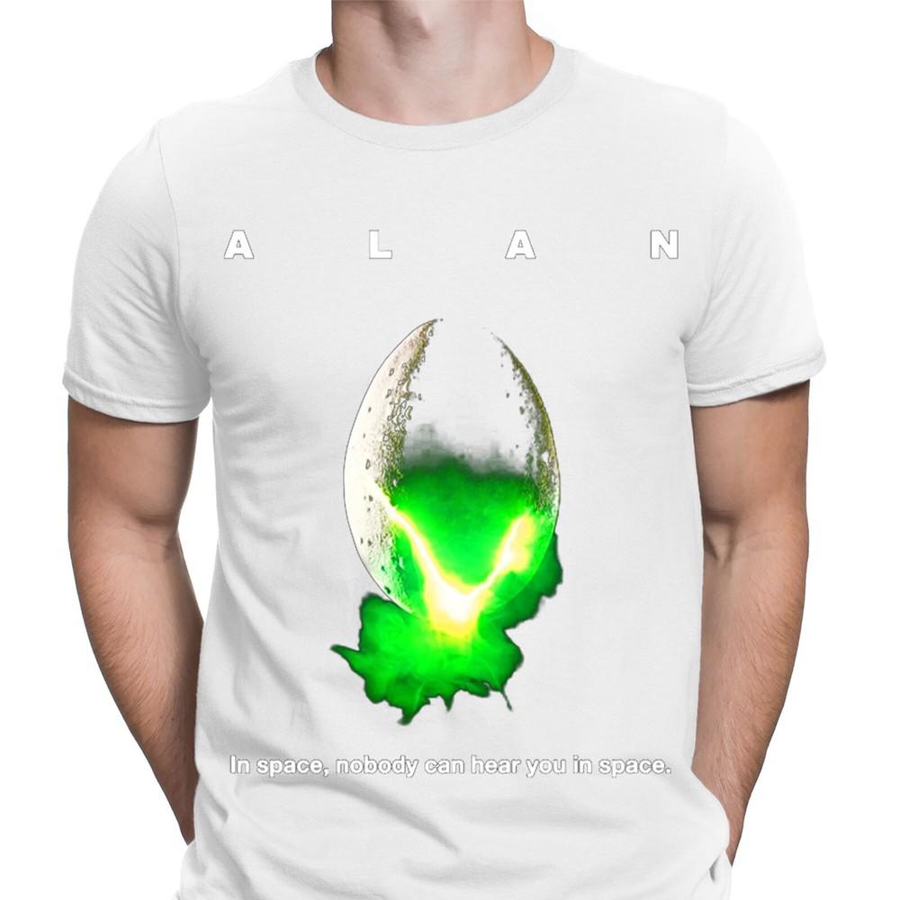 Alan In Space Nobody Can Hear You Horror Retro Mens TShirts Tee Top D6 2XL
