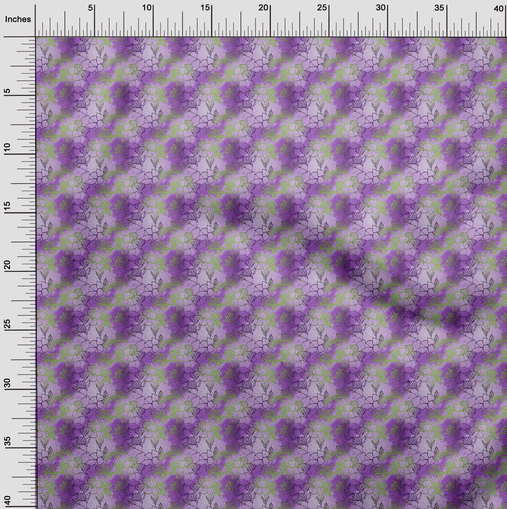 oneOone Cotton Flex Pear Green Fabric Leaves Craft Projects Decor Fabric Printed By The Yard 40 Inch