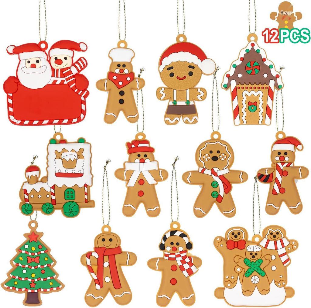 Classic Christmas Gingerbread Man Tree Ornaments