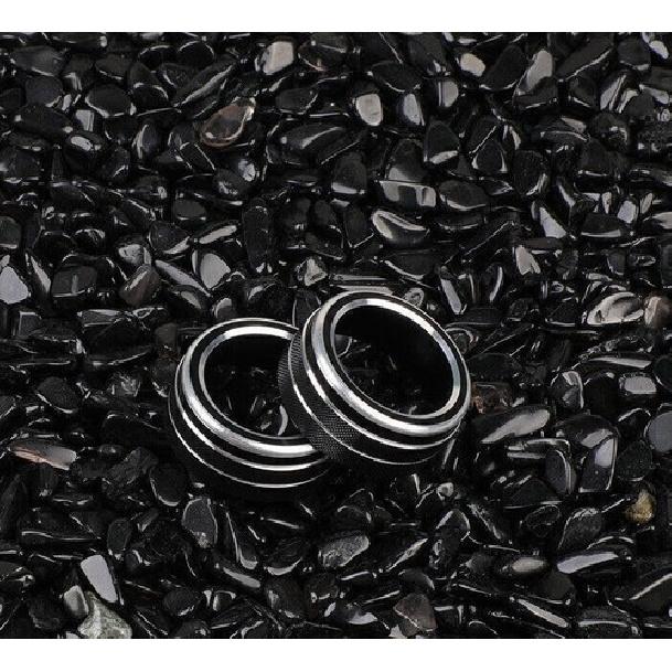 For Toyota Corolla 2020-2024 Black Aluminum Center Console AC Knob Ring Trim 2pc